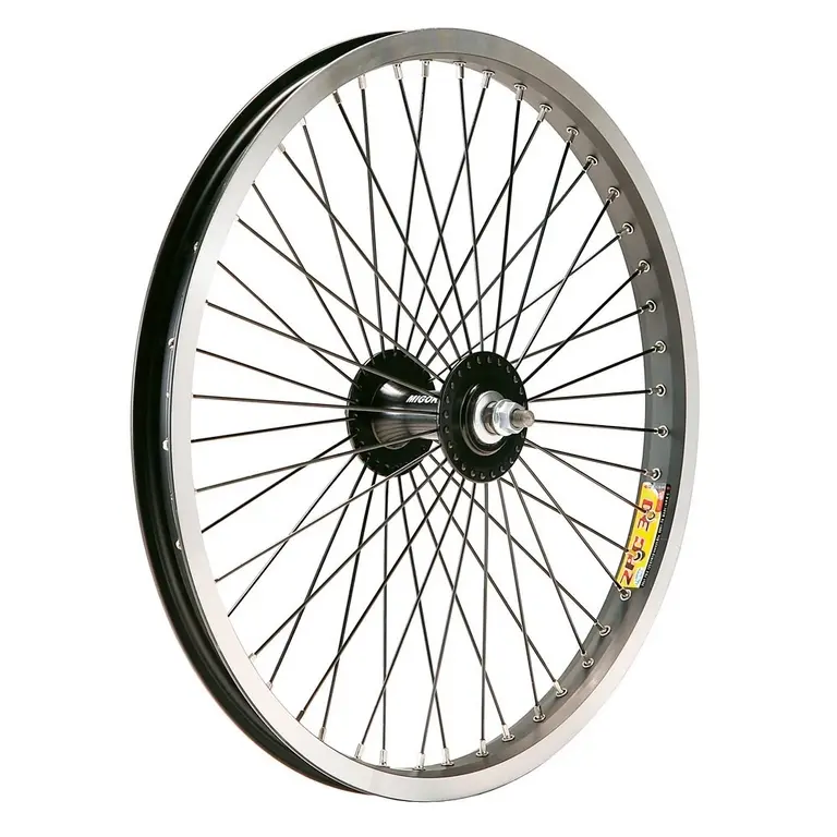 Ruota bmx con mozzo anteriore 28 raggi asse 14 in alluminio Gurpil
