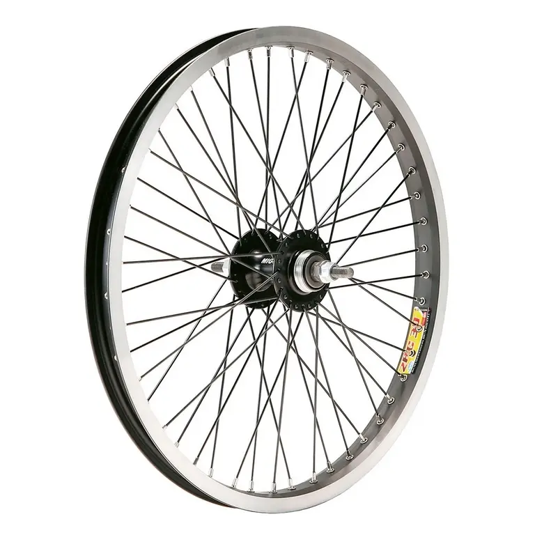Ruota posteriore bmx 36 raggi asse 9,5 alluminio Gurpil
