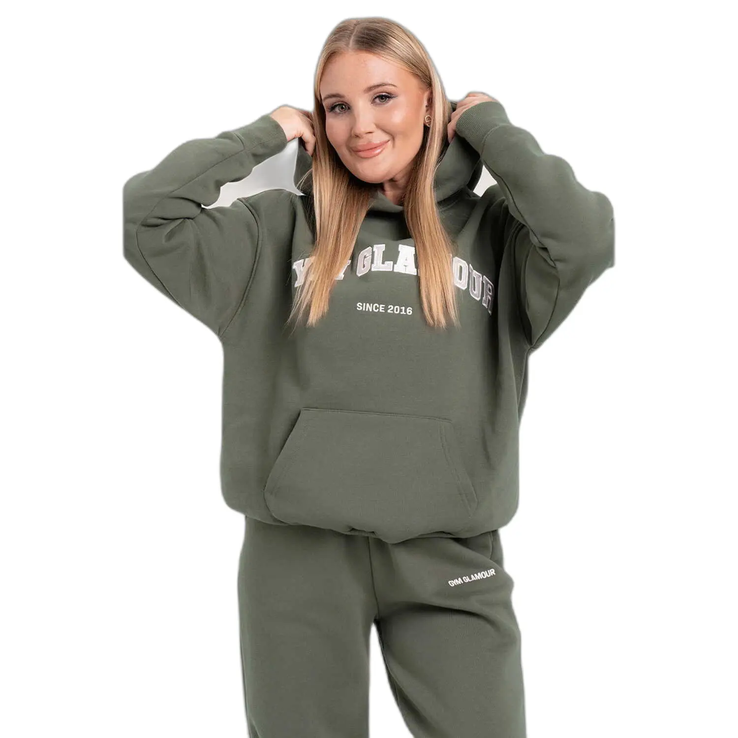 Felpa con cappuccio da donna  College