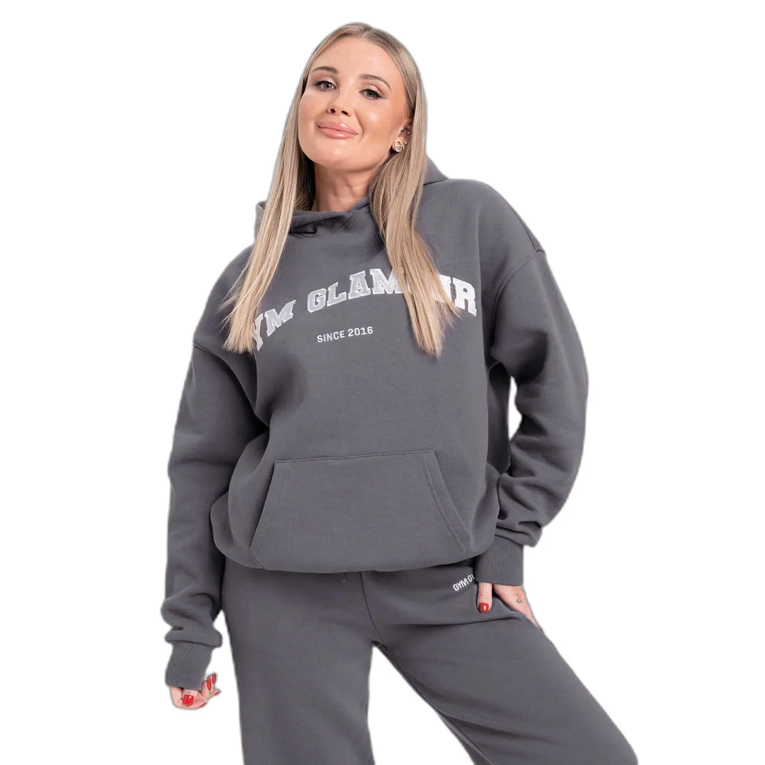 Felpa con cappuccio da donna  College