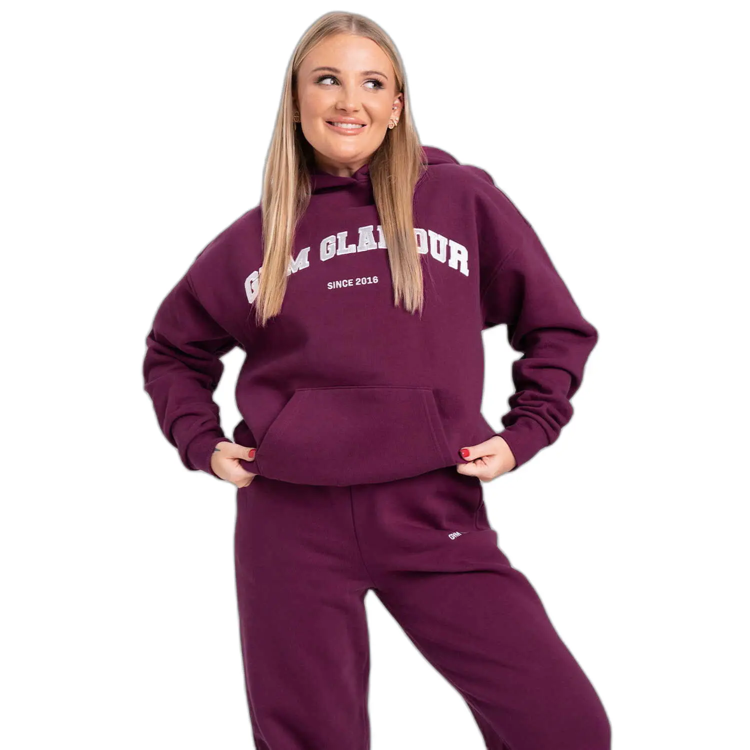 Felpa con cappuccio da donna  College