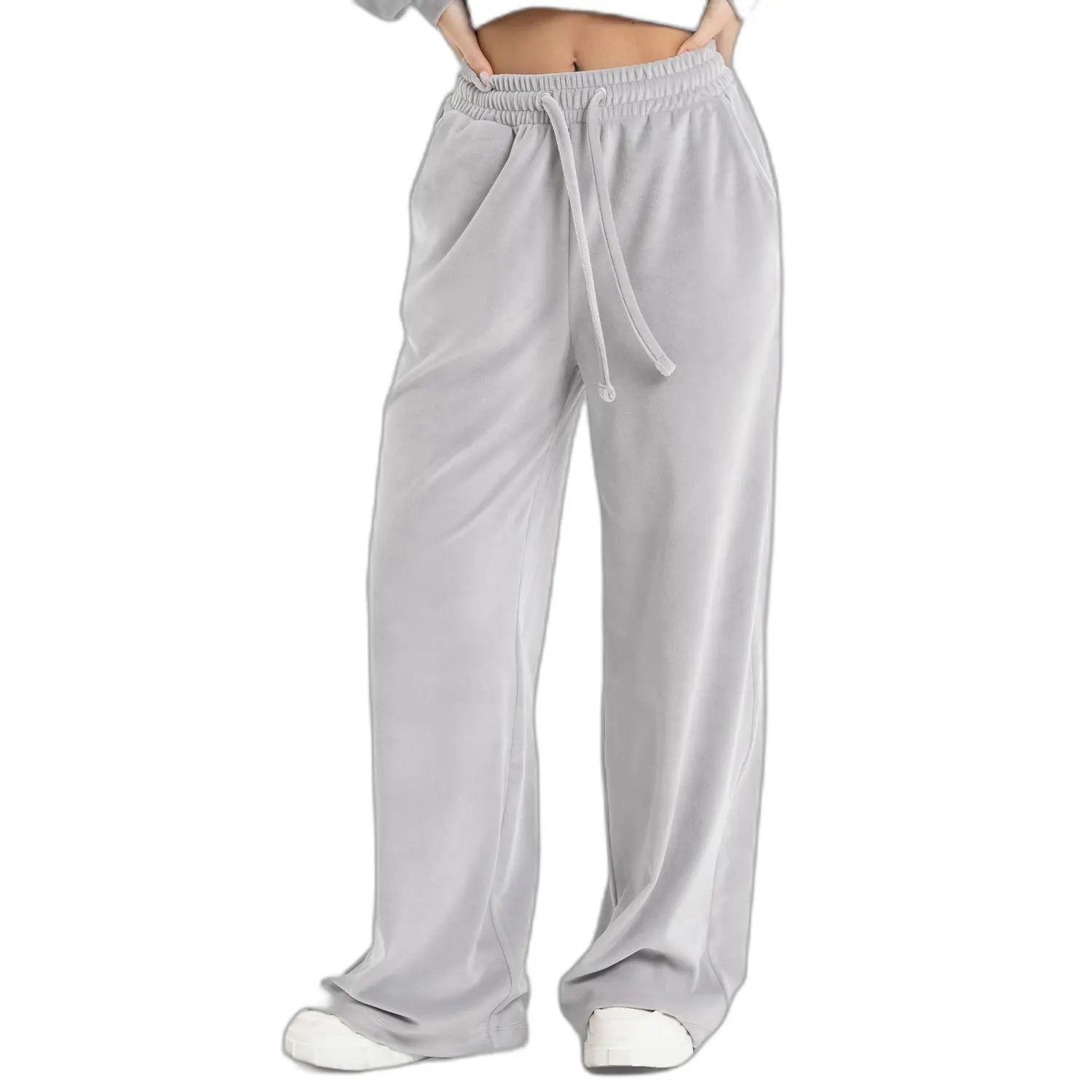 Pantaloni da jogging in velluto donna