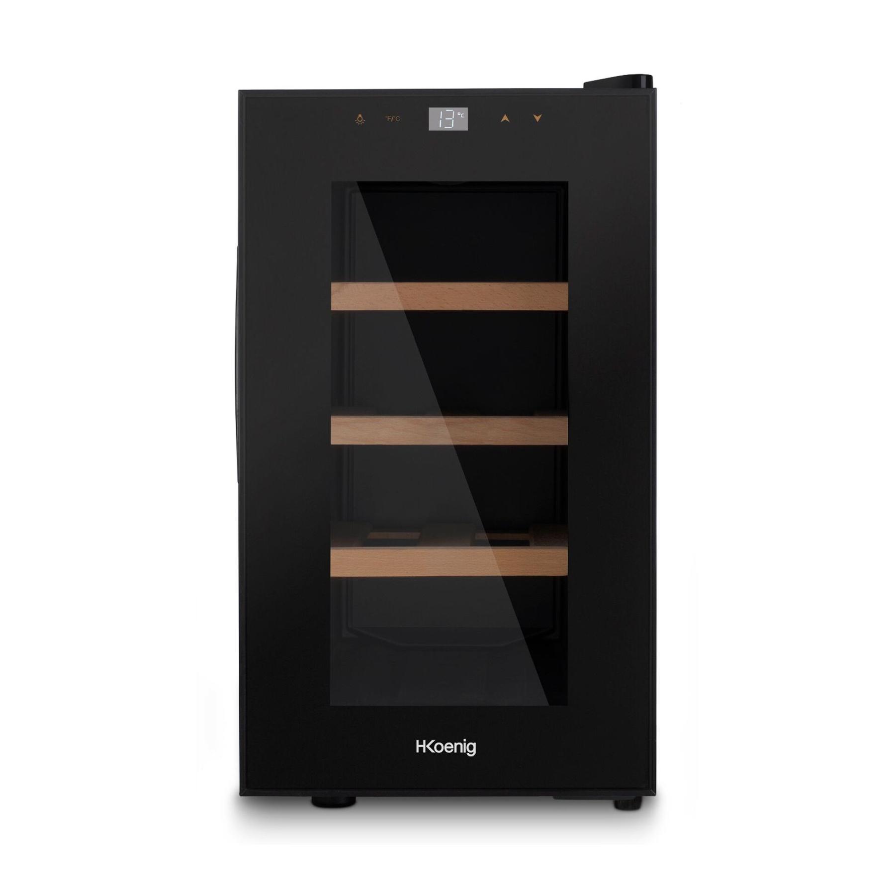 3760124954128 - AGE8 Weinkühlschrank   8 Flaschen   Temperatur von 11°C bis 18°C   LED-Temperaturanzeige  