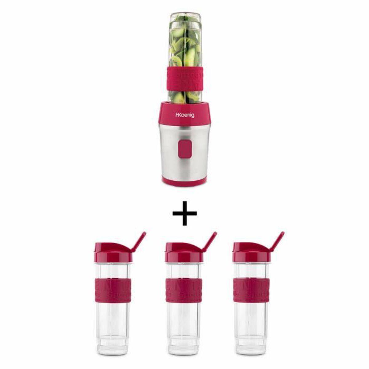 3701335300458 - Set mit 3 Flaschen für Mini-Standmixer SMOO10