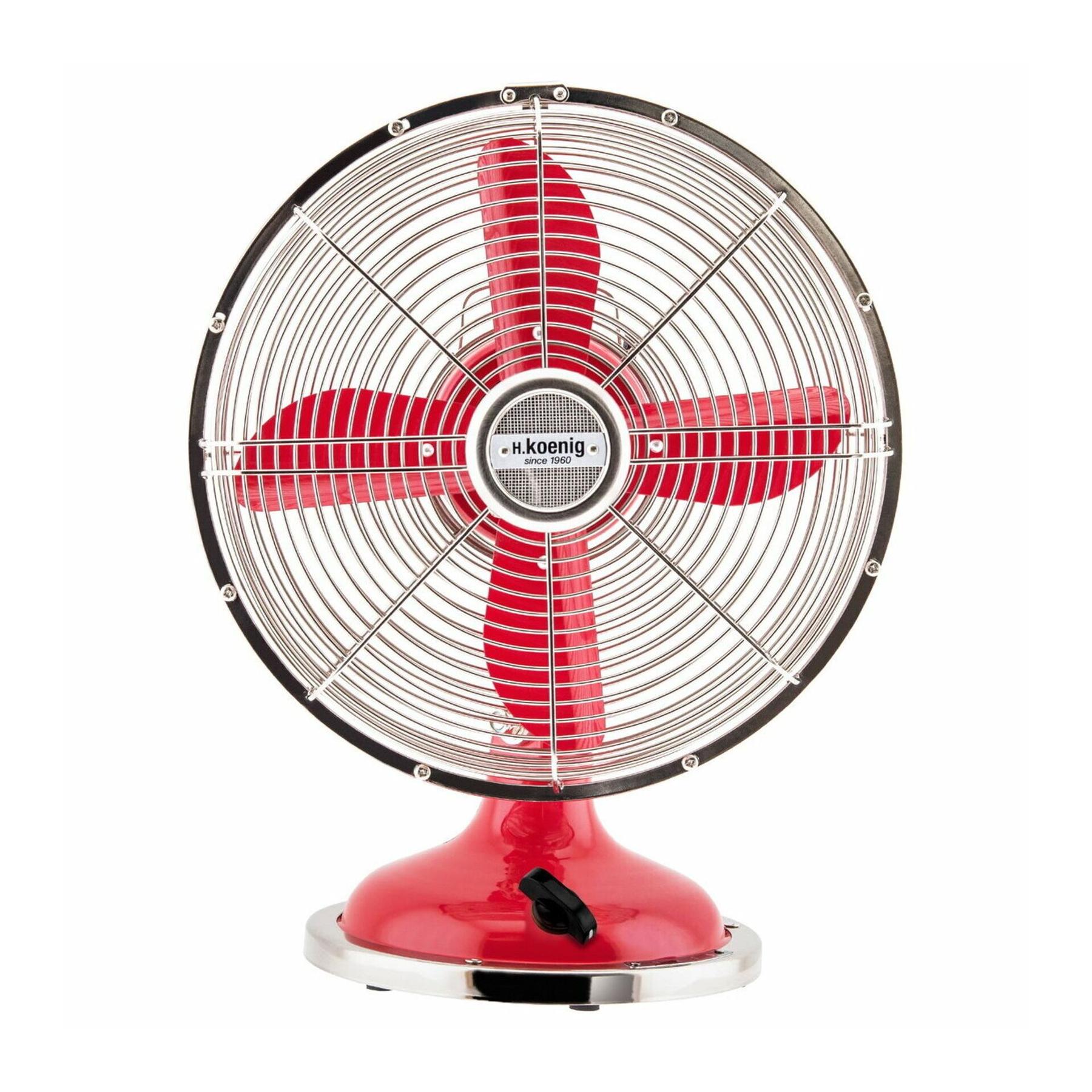 3760124953954 - Hkoenig - JOE50 Tisch Ventilator Retro Koralle