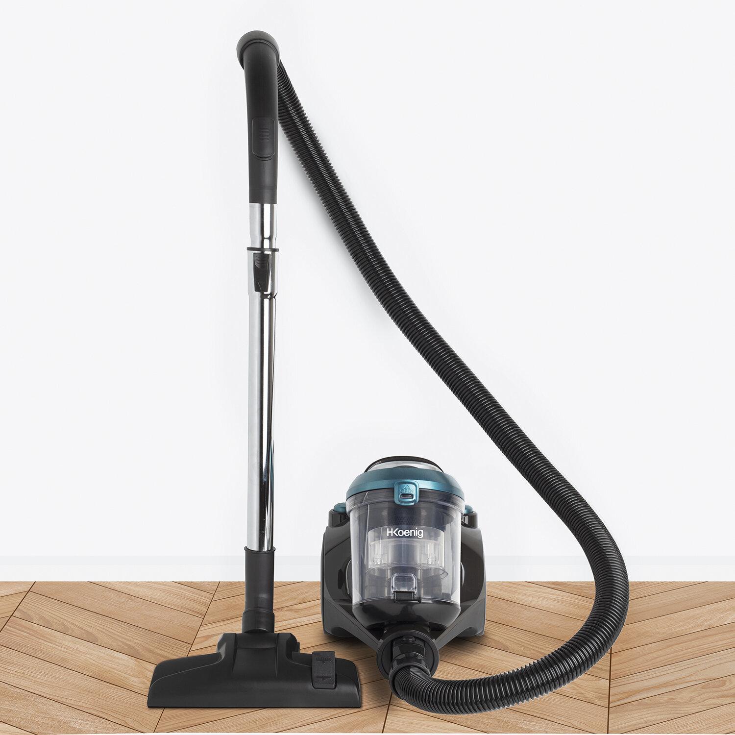 3760124950007 - Beutelloser Staubsauger STC56   Aluminium   Schwarz   700 W   Fassungsvermögen 25 L   79 Dezibel  