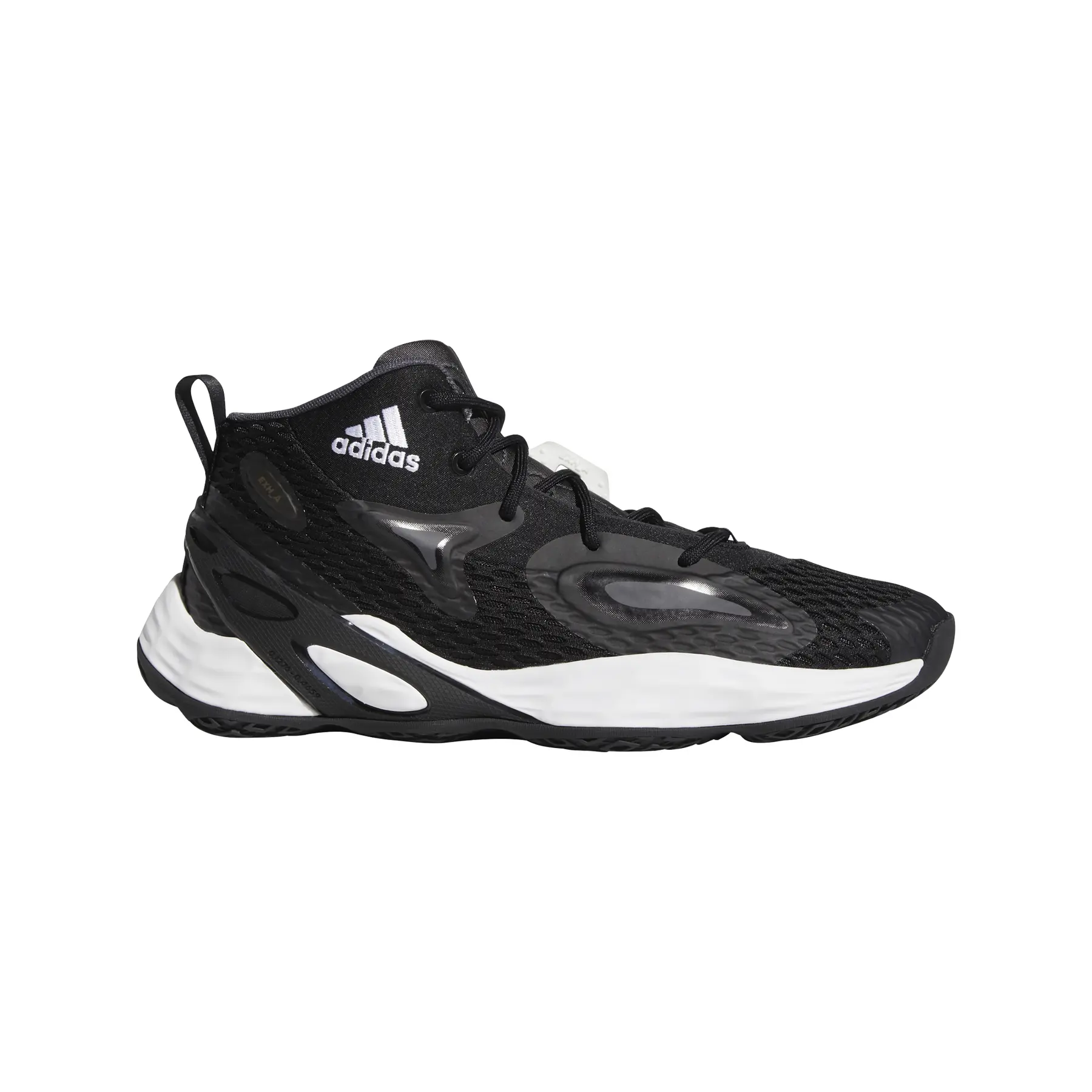 Adidas Chaussures de basketball Exhibit A Mid, Noir, Taille 41 1/3