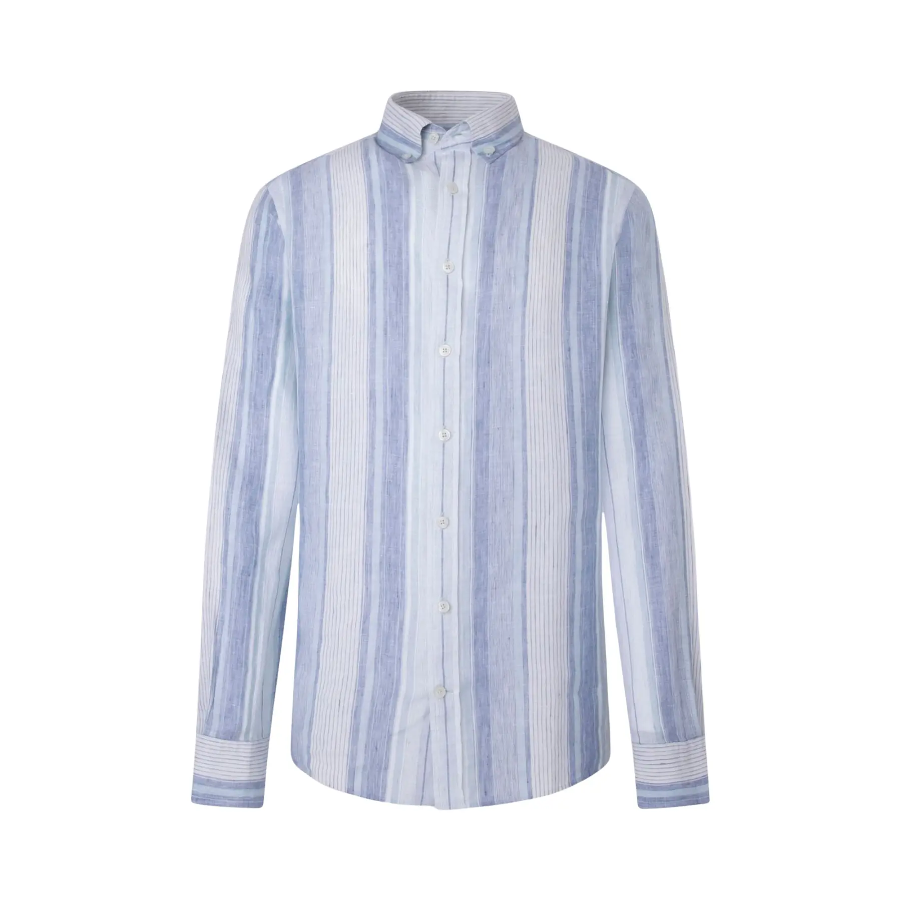 Langarmshirt Hackett Linen Multi Stripe