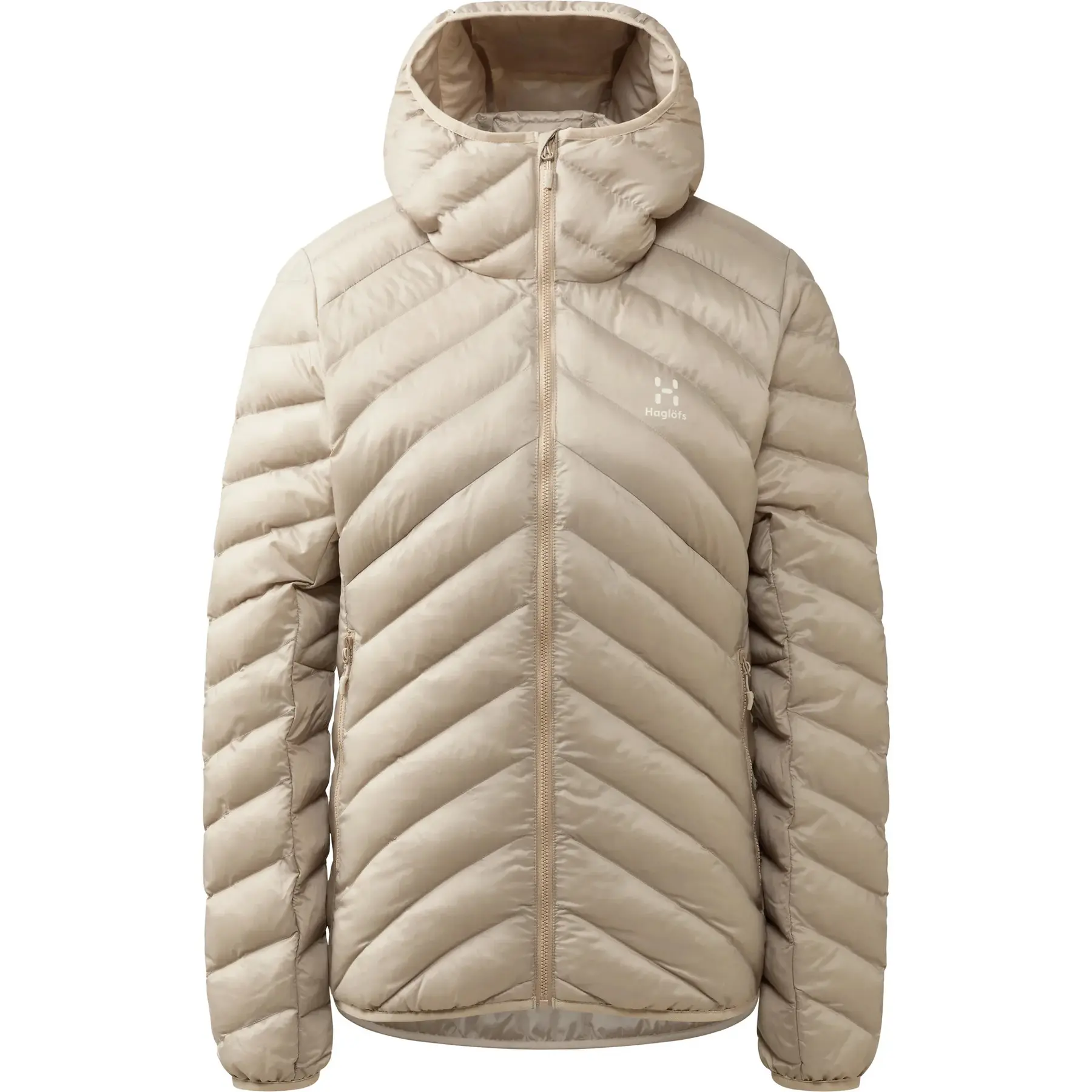 Haglöfs Women's Beige Down Jacket Särna Mimic
