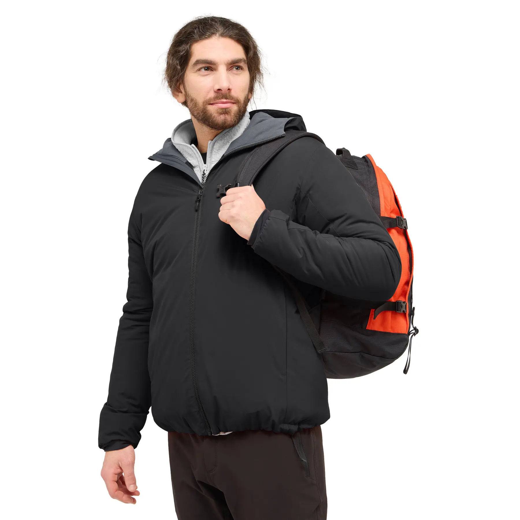 Haglöfs Men's Noir Waterproof Hooded Jacket Mimic Alert