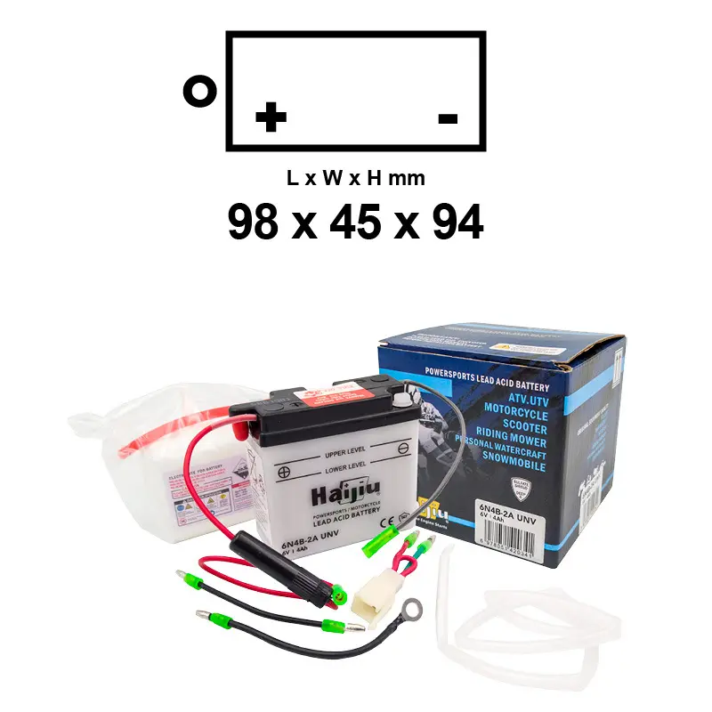 Motorradbatterie Haijiu 6N4B-2A