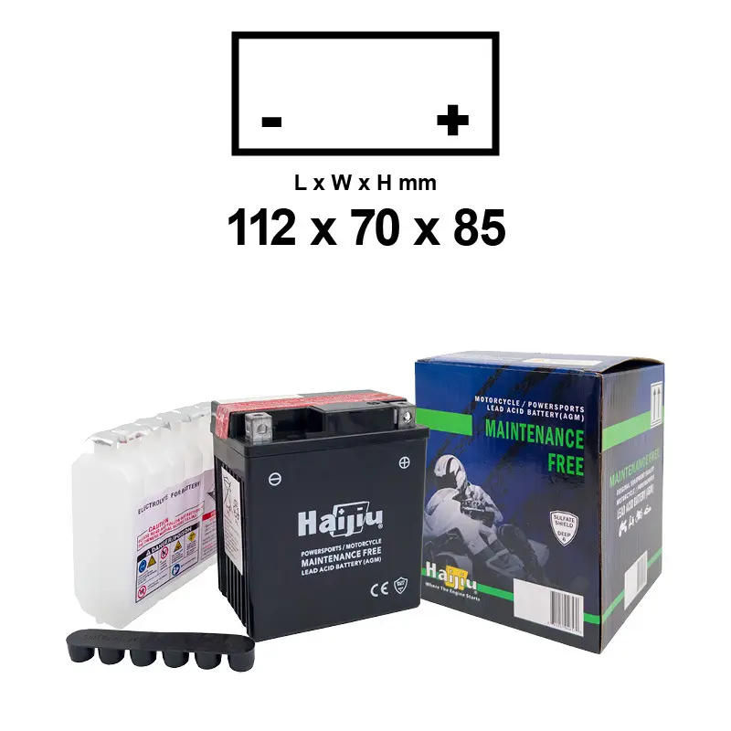 Motorradbatterie Haijiu HTX4L-BS