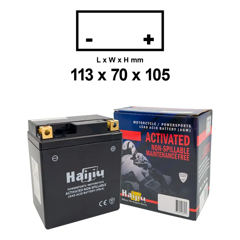 Motorradbatterie Haijiu HTZ7S-FA