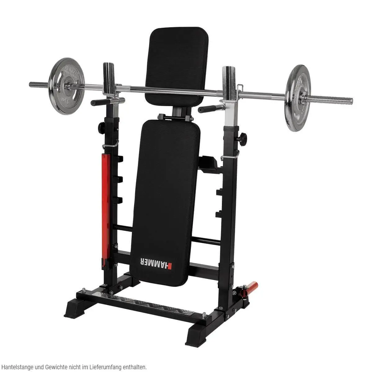 Banc de musculation pliant et support d'haltères Hammer Force 4,0