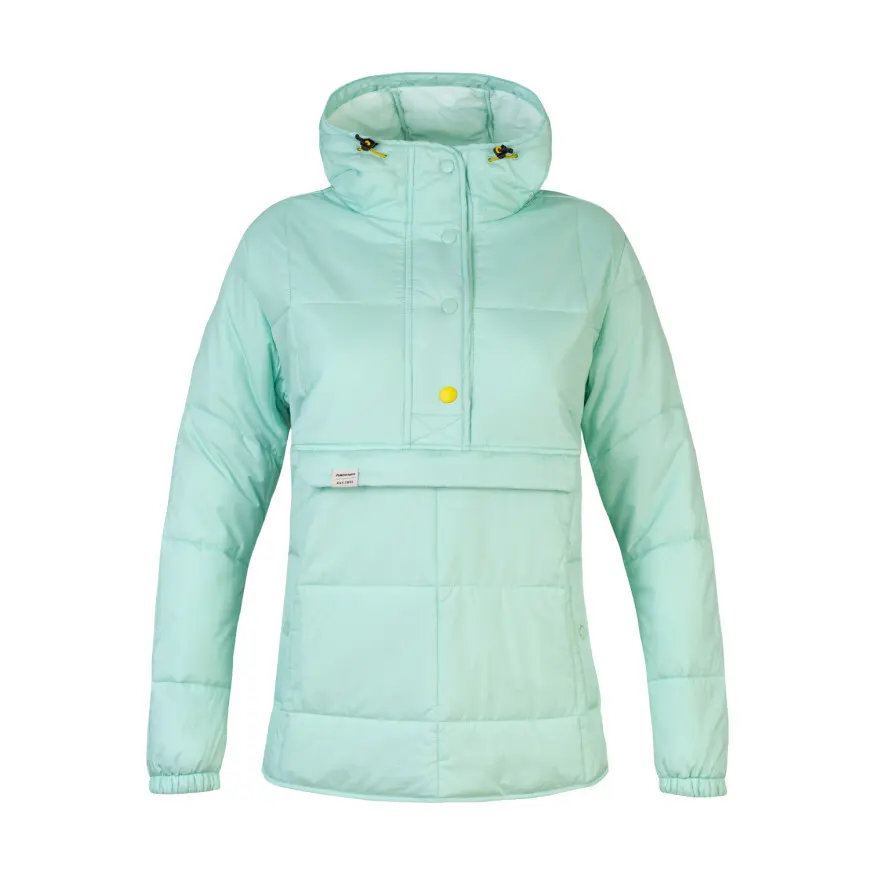 8591203651745 - Damen Steppjacke mit Kapuze 1 4 Zipper Sugar