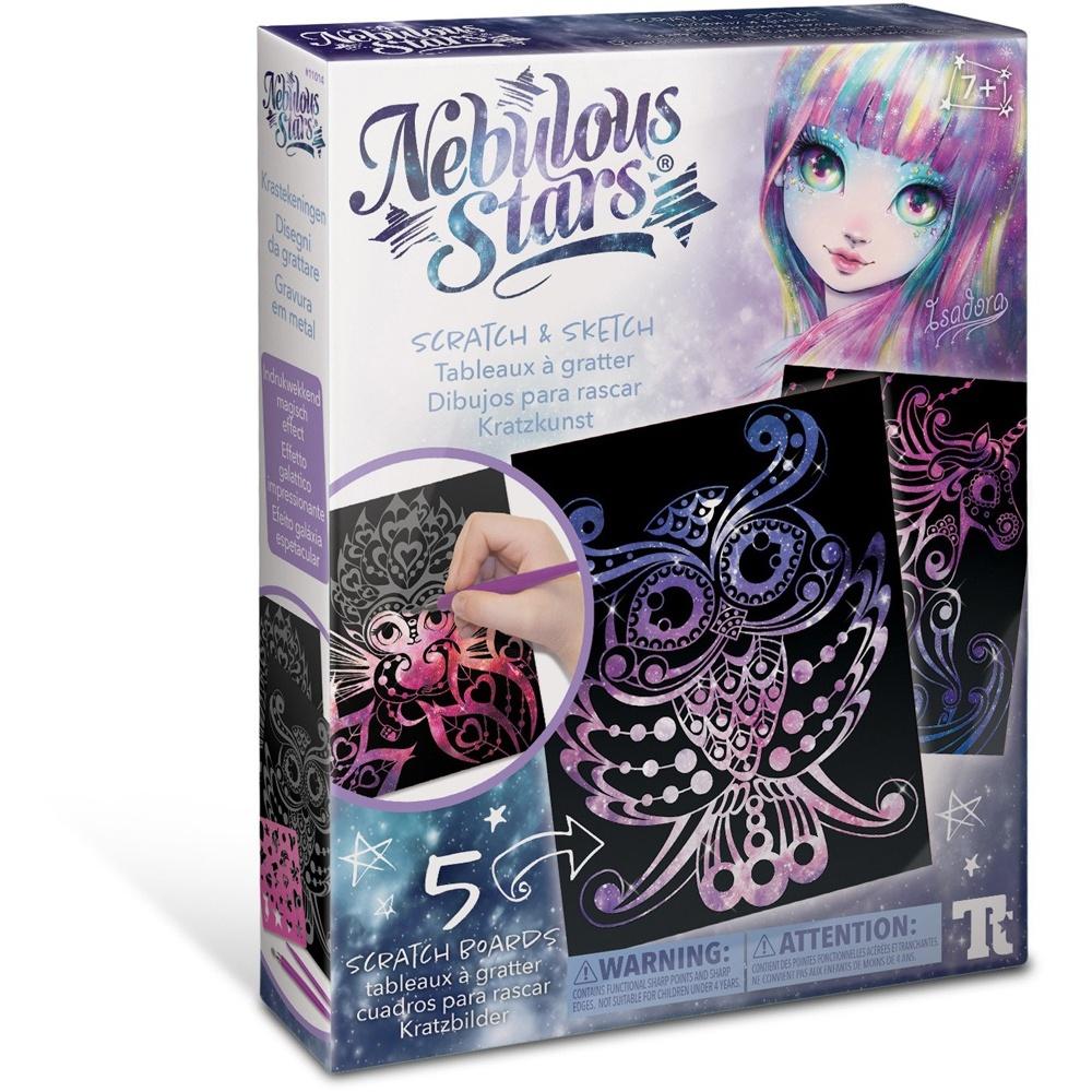 0694704110143 - Nebulous Stars Kreativset Kratzkunst (Set) Individuelle Gestaltung der Meisterwerke bunt