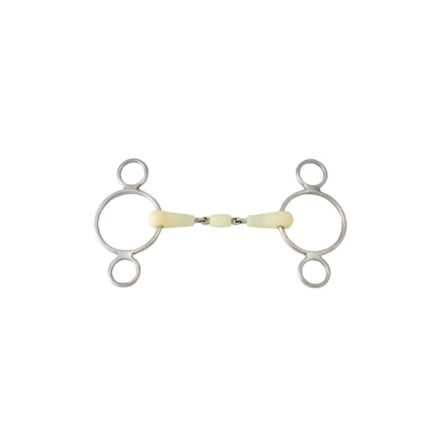 Meilleurs prix pour Mors pessoa à 3 anneaux double brisures pour cheval Happy Mouth