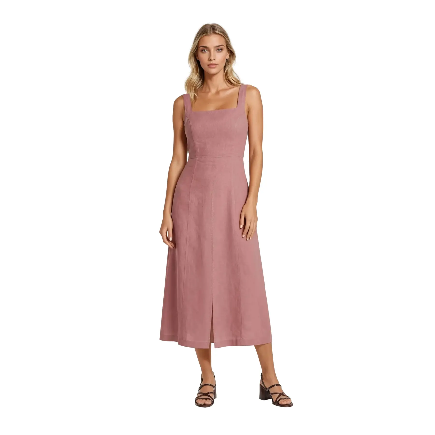Robe col carré donna