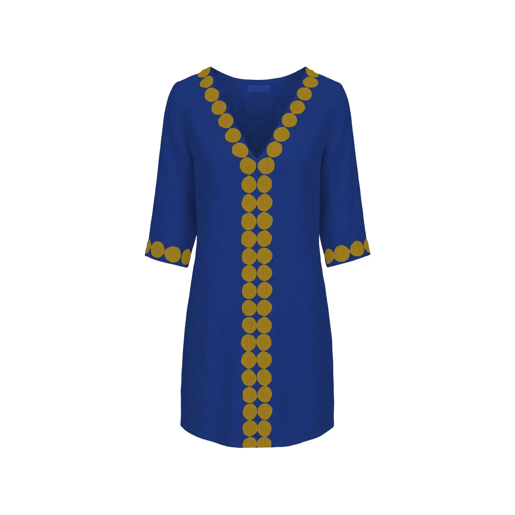 Kurzes Leinenkleid Damen Haris Cotton