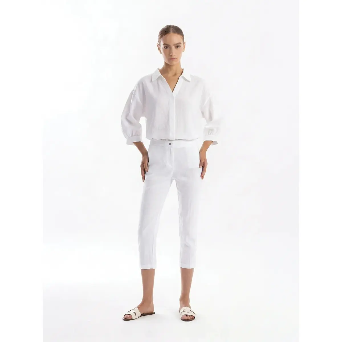 3/4 Tapered Hose Damen Haris Cotton Essentials