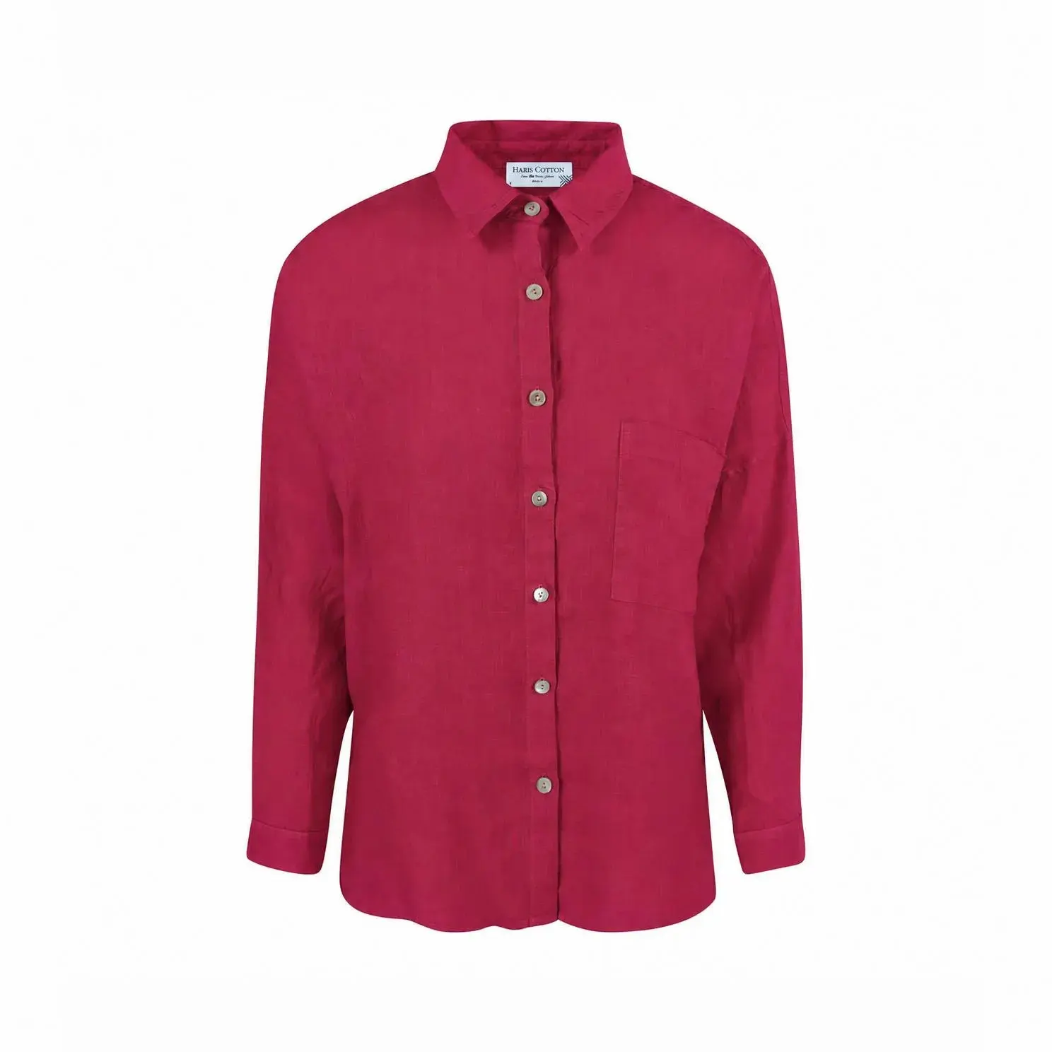Dameshemd met lange mouwen Haris Cotton