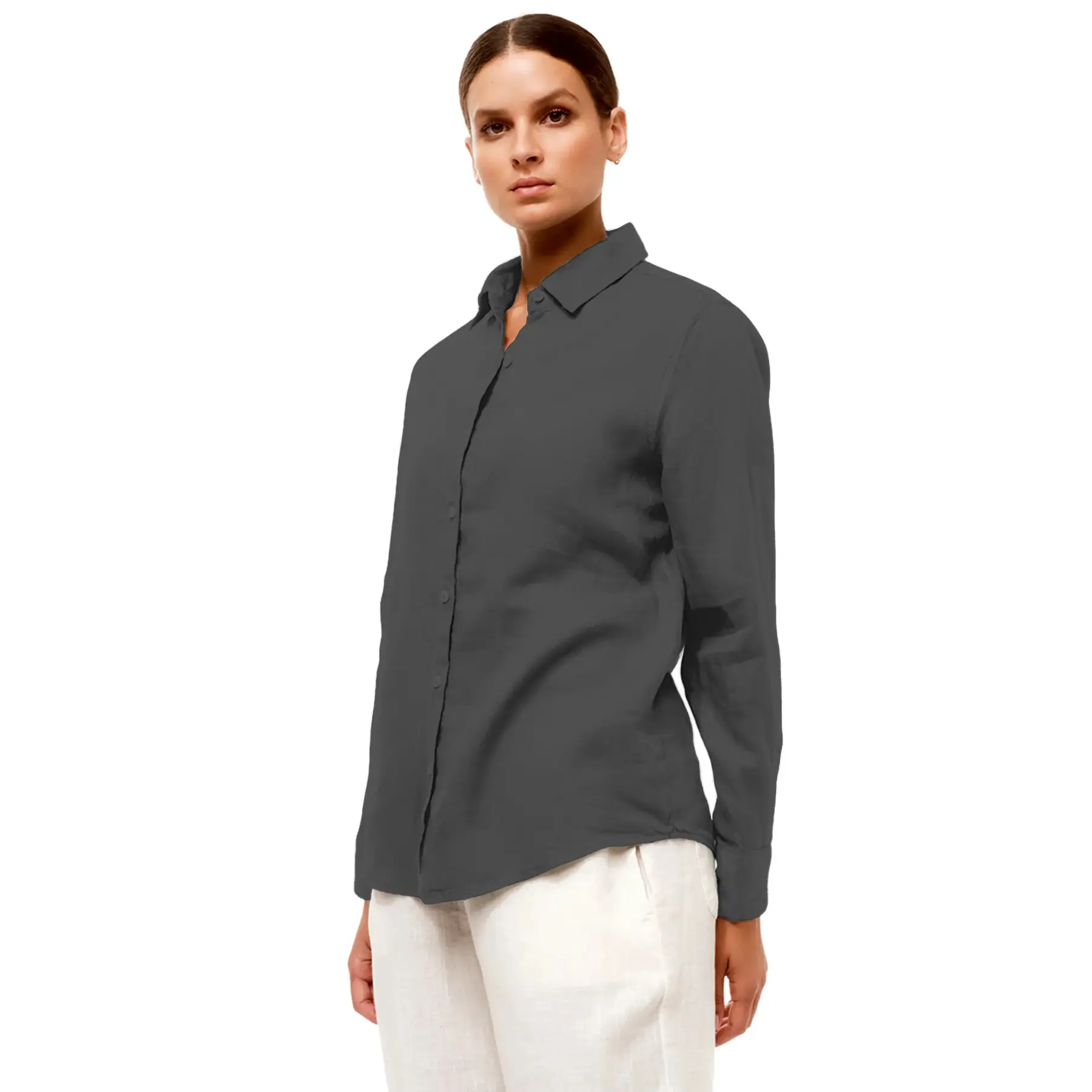 Camicia a Maniche Lunghe Donna  Essentials