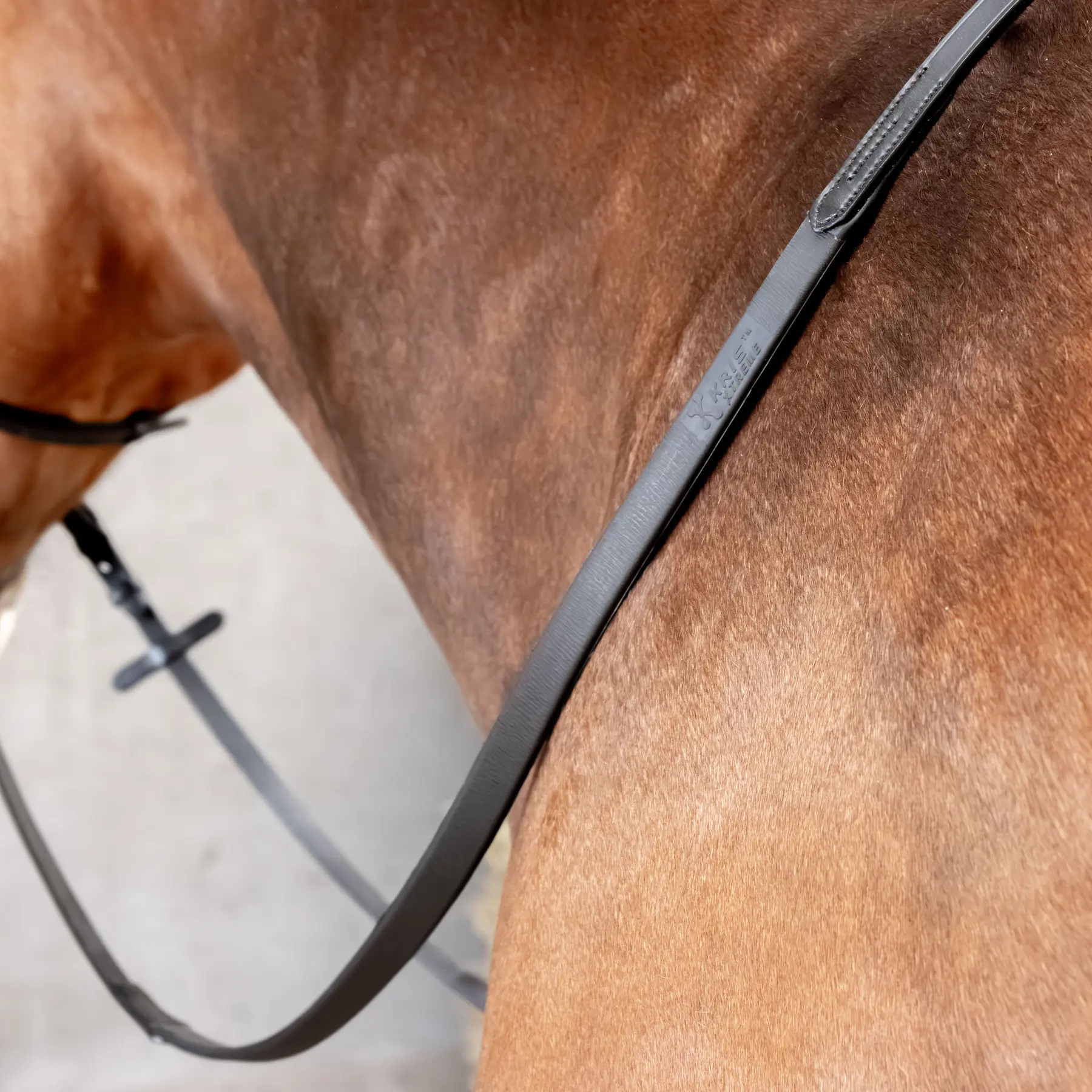 Rênes pour cheval en caoutchouc Harry's Horse Kris Xtreme