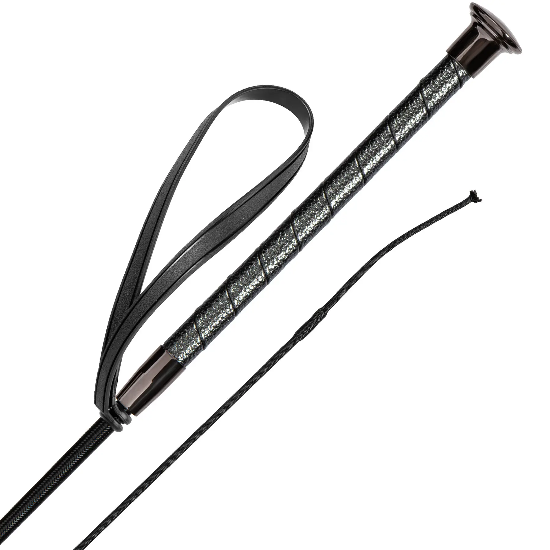 Harry's Horse Rijzweep WI26 Black-sand - 70 cm | Zwart | Zwepen/ Sporen paard