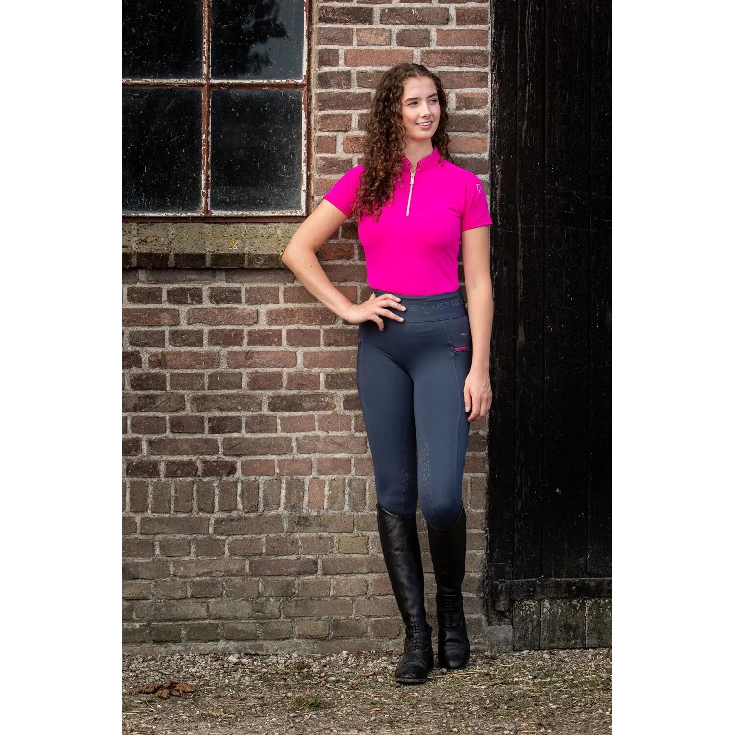 Comparer les prix de Legging équitation full grip femme Harry's Horse Just Ride NightSky