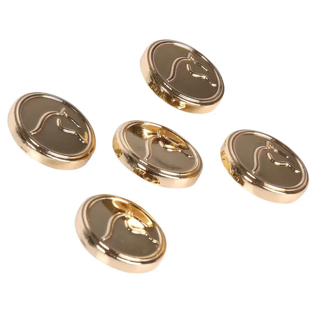 Harry's Horse Doré Metal Button