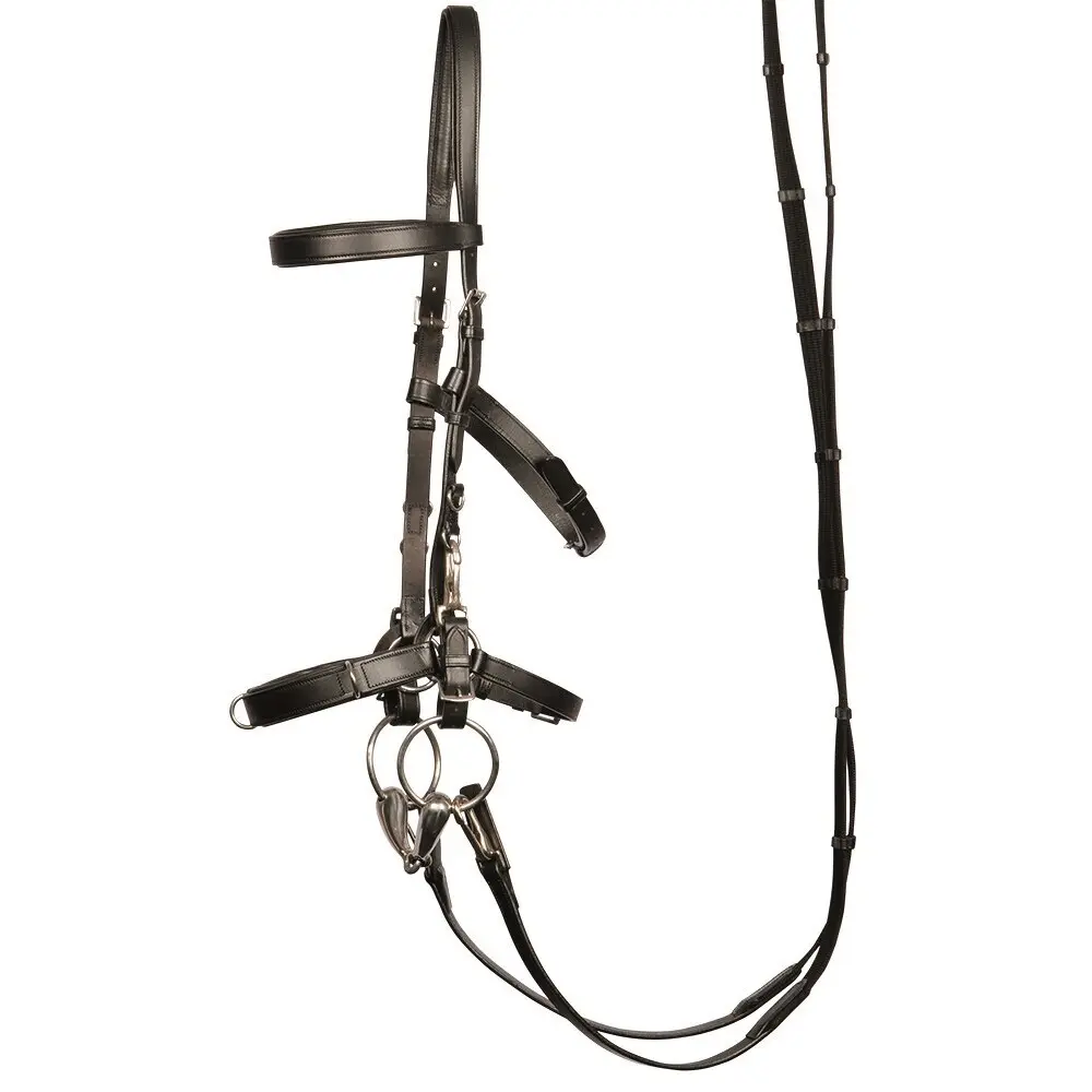 Harry's Horse Noir Leather Horse Cavesson