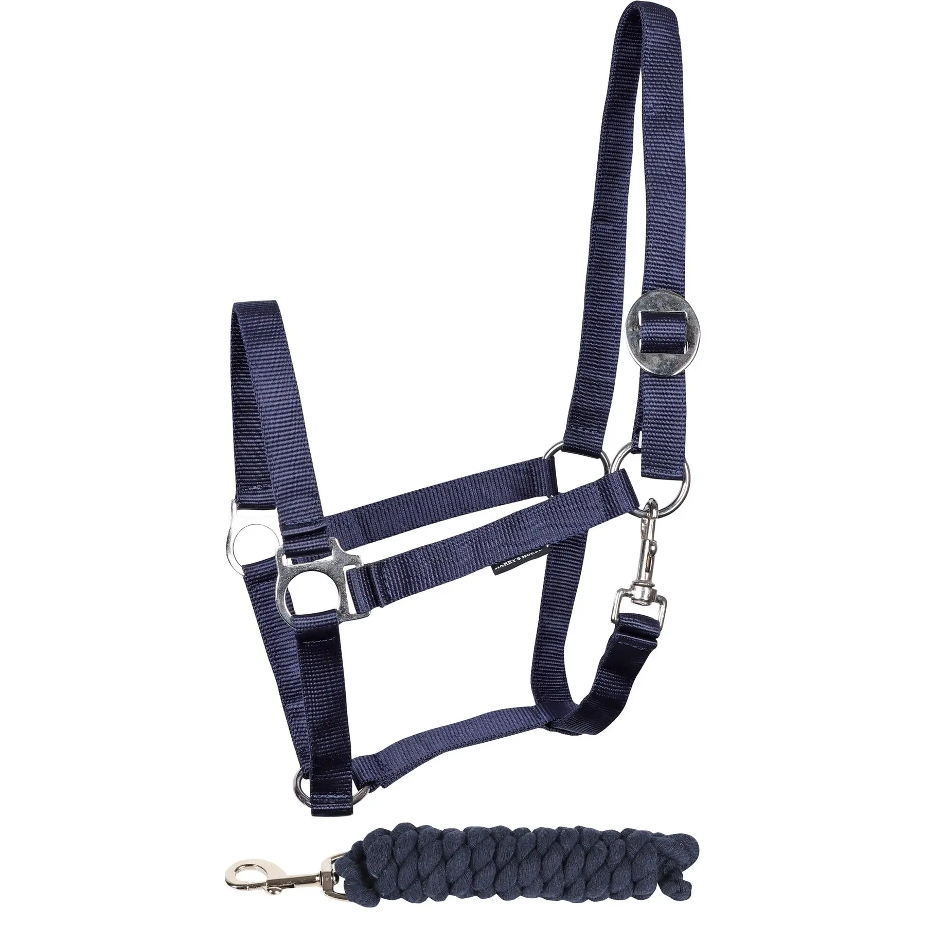 Harry's Horse Bleu Halter And Lead Rope Set For Horse Initial
