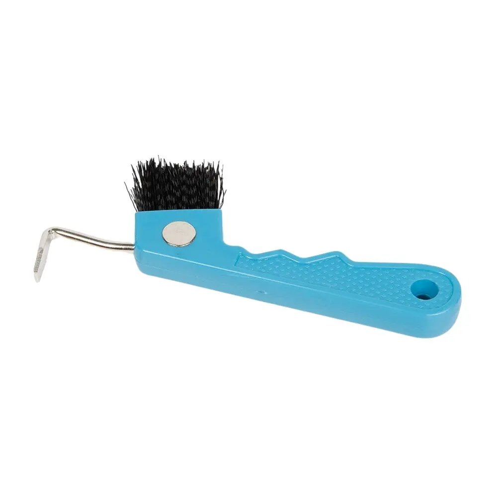 Harry's Horse Bleu Horse Hoof Pick With Brush Magnet