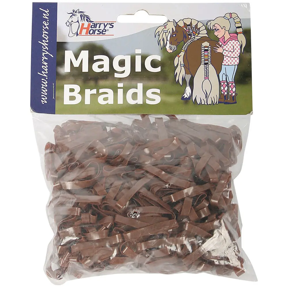 Harry's Horse Marron Mane Elastic Zak (X10)