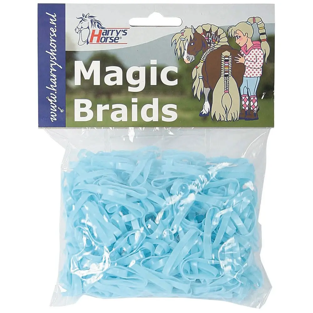 Harry's Horse Bleu Elastic Bandage For Horses Magic Braids, Zak