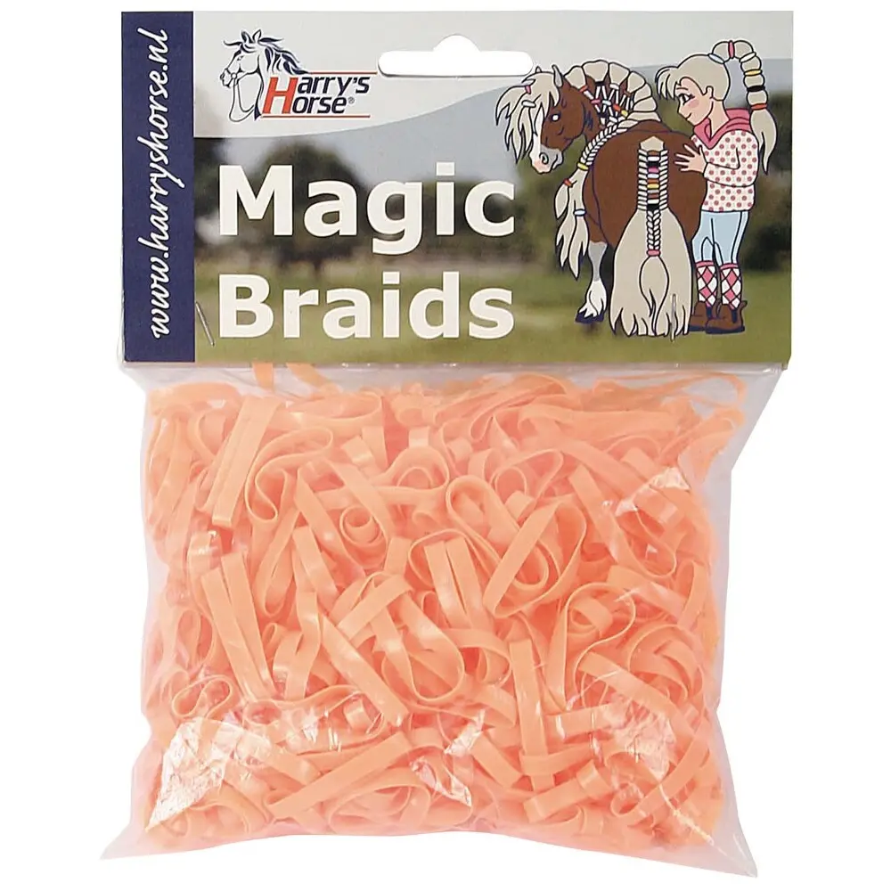 Harry's Horse Orange Elastic Bandage For Horses Magic Braids, Zak