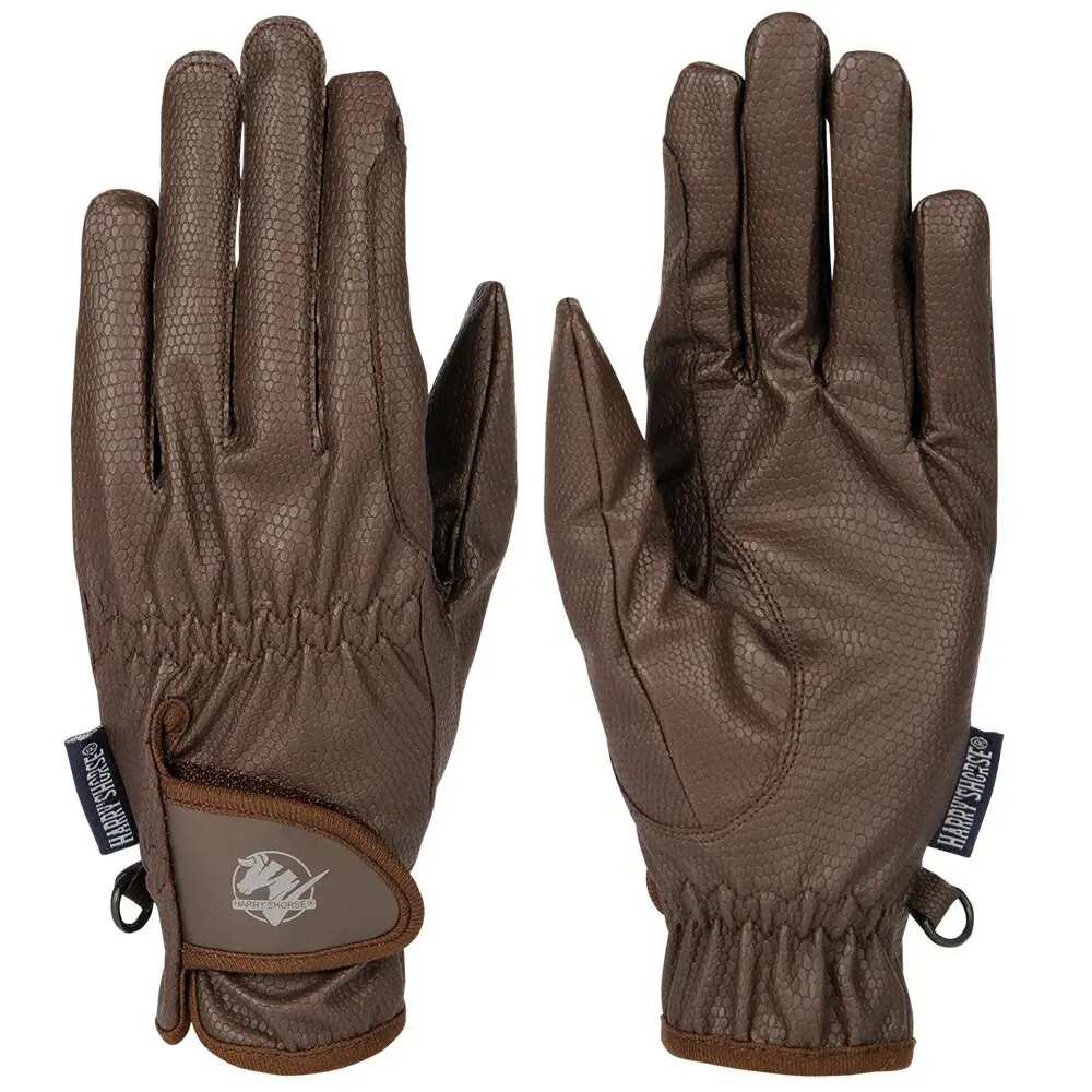 Harry's Horse Marron Riding Gloves Topgrip
