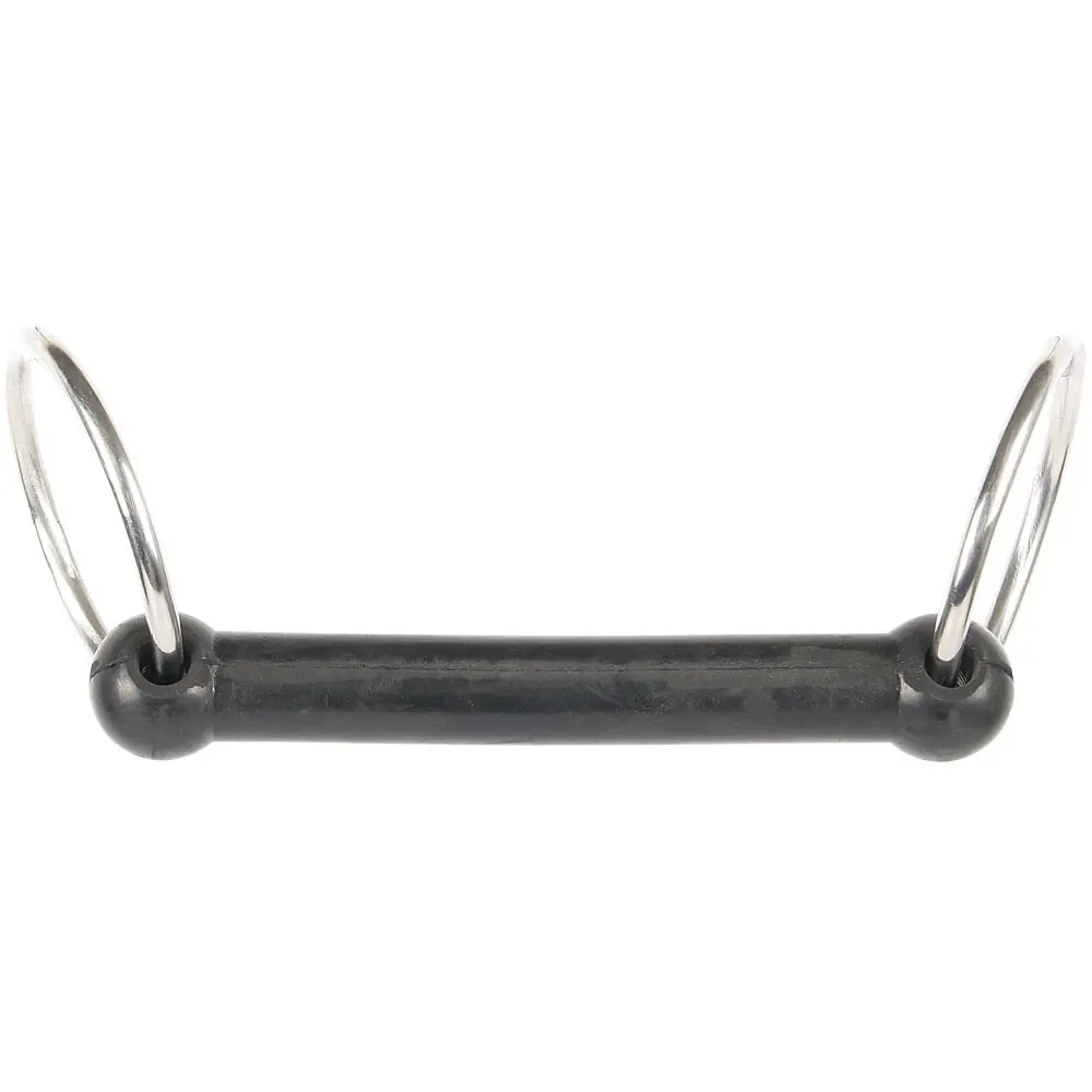 Harry's Horse Noir Straight Rubber Horse Bit