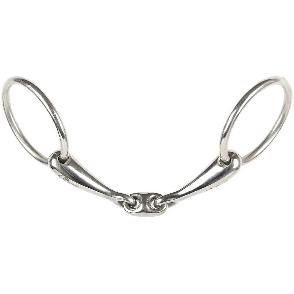 Mors 2 anneaux pour cheval double brisure Harry's Horse 14 mm