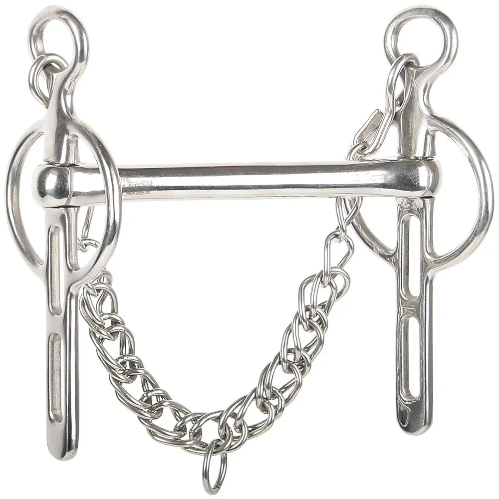 Mors Liverpool pour cheval avec 2 passages de rênes Harry's Horse 15 mm