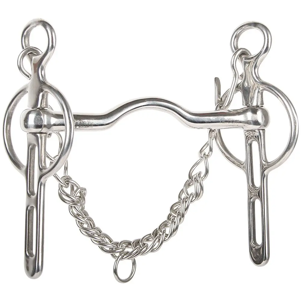 Ganascia Liverpool pour cheval passage de langue avec 2 passants Harry's Horse