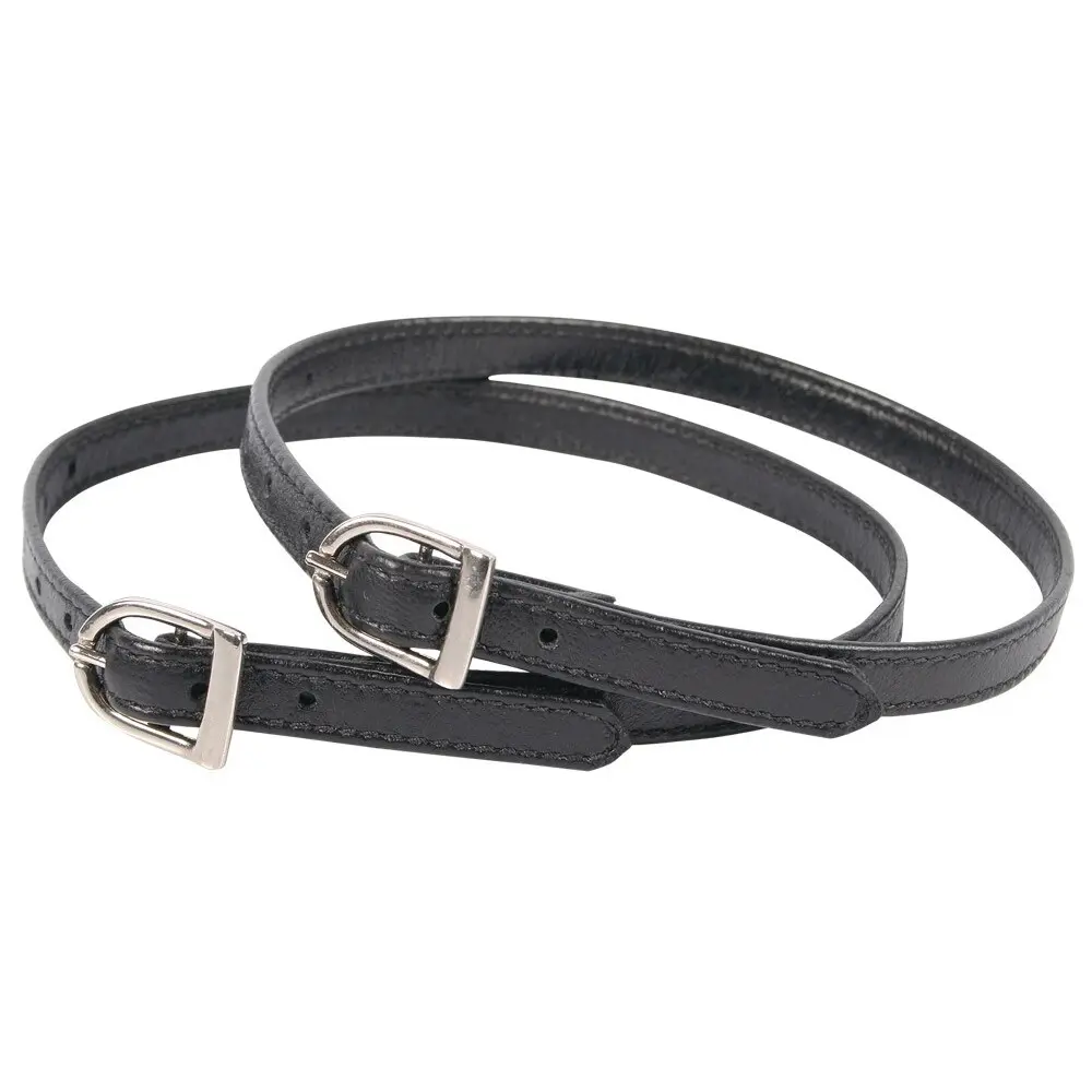Harry's Horse Noir Spur Straps For Horses Sporenriempjes Soft Leder