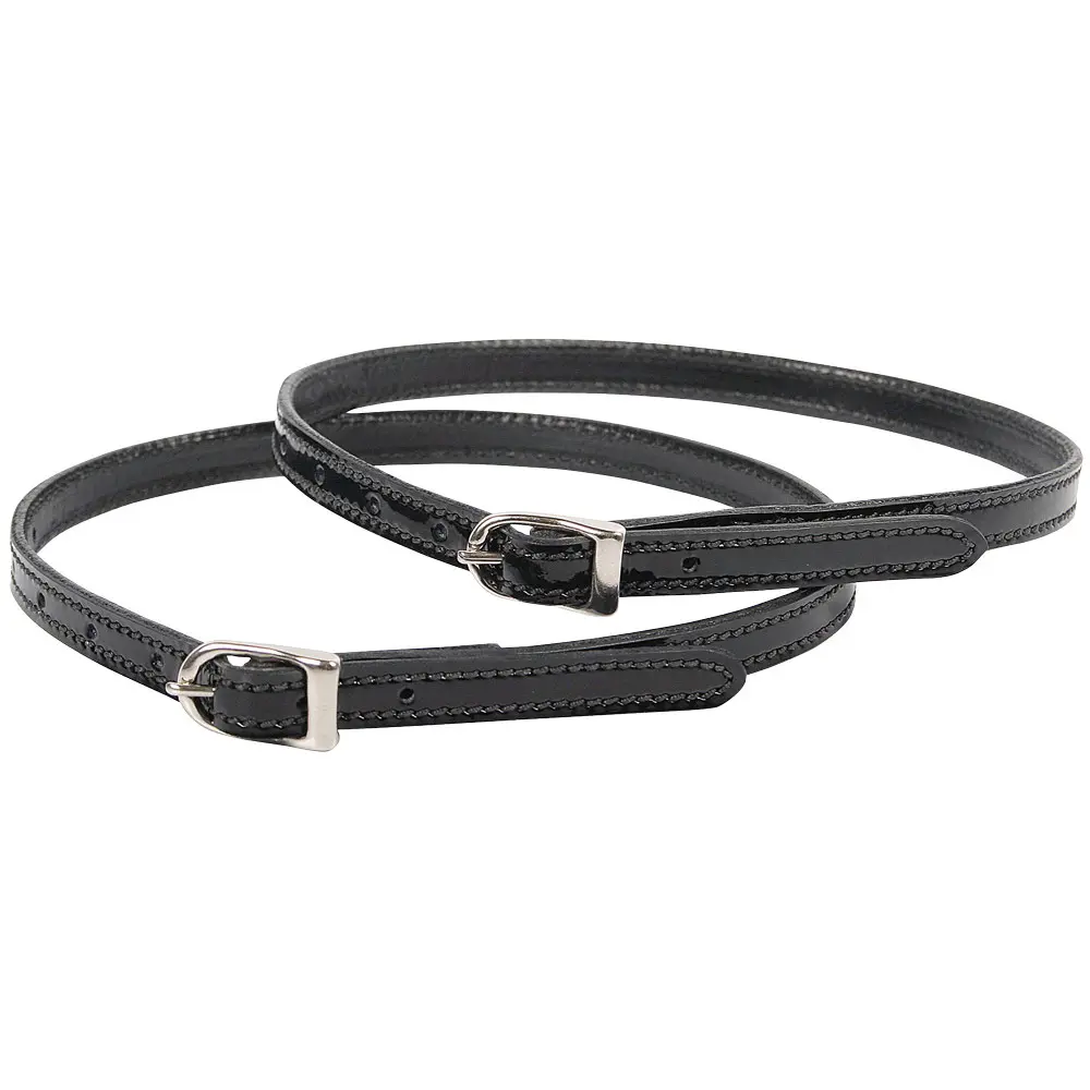 Harry's Horse Noir Spur Straps For Horse Patent Leather