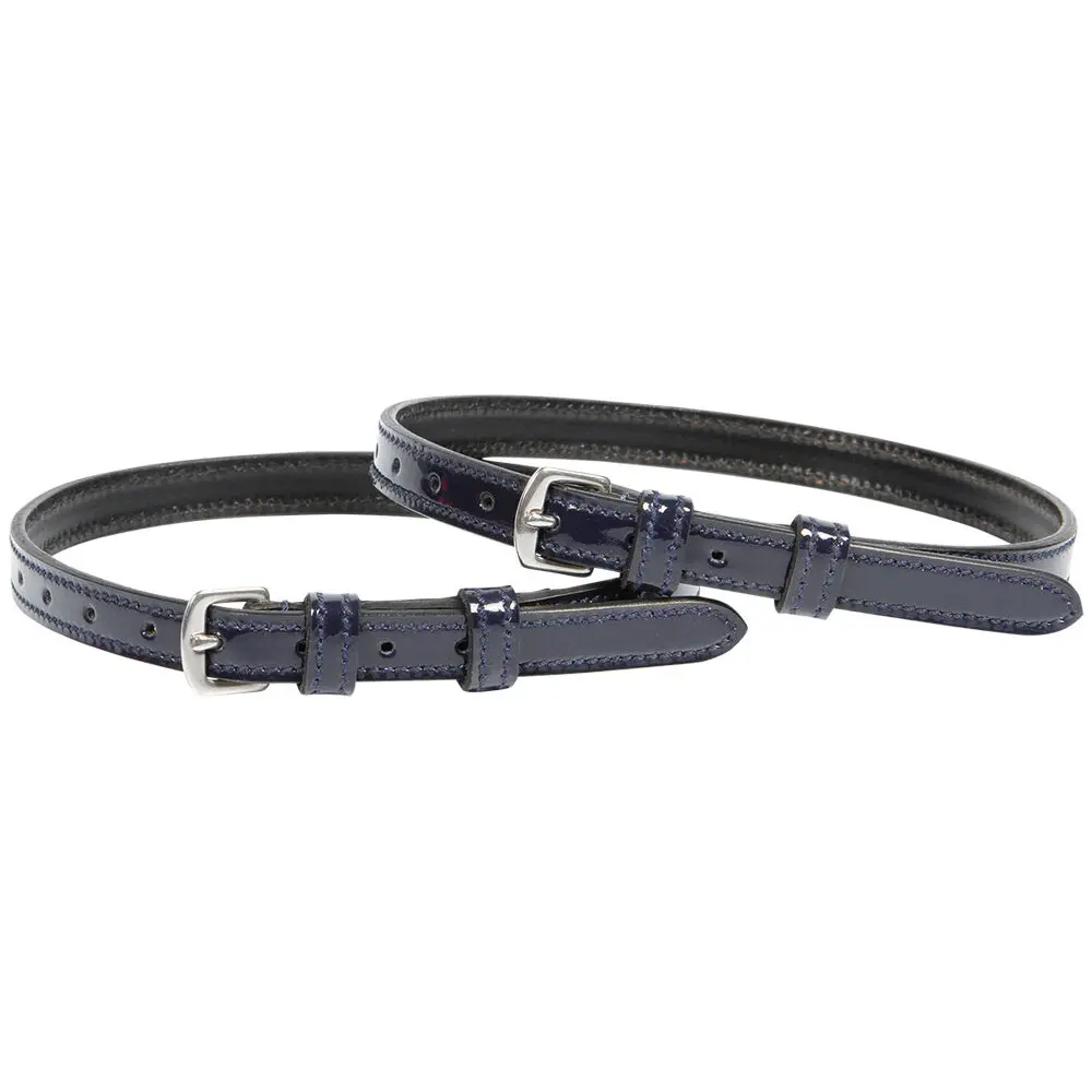 Harry's Horse Bleu Spur Straps For Horse Patent Leather