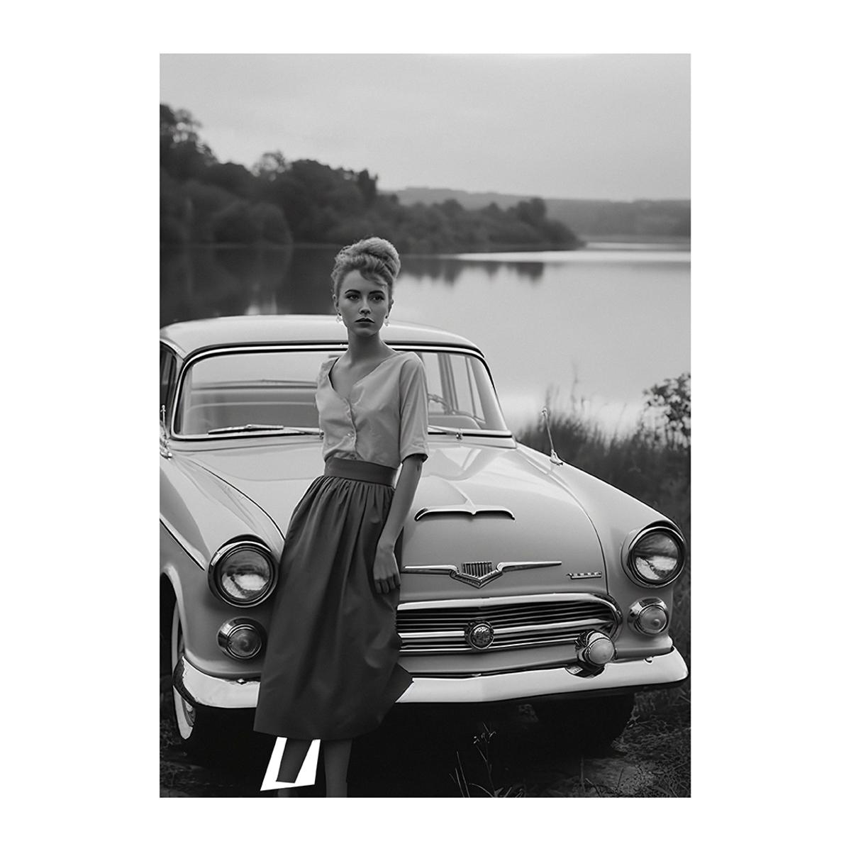 3760367936400 - Gemälde auf Acrylglas Wheels of Elegance 06 AI