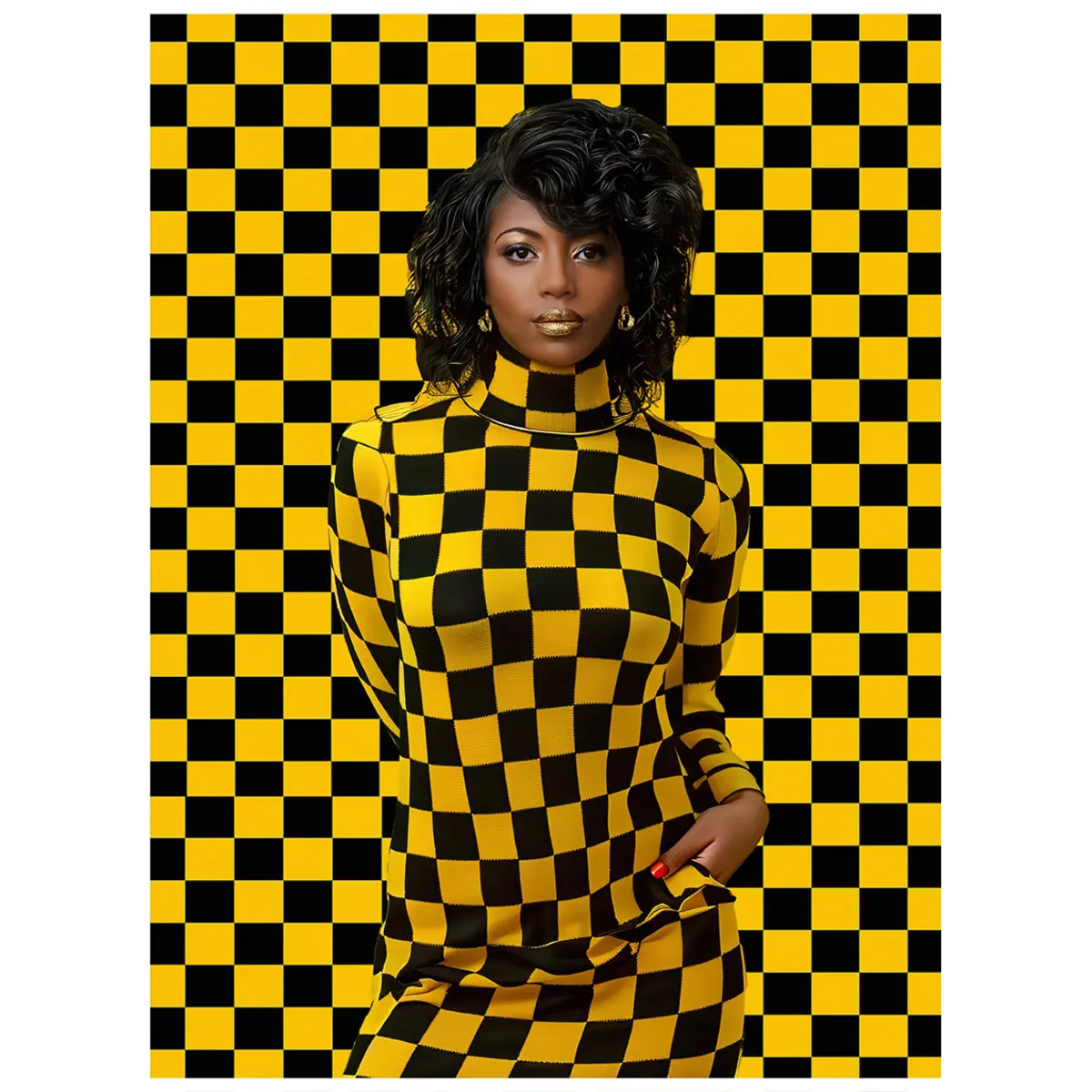 3760367936639 - Gemälde auf Acrylglas Black Magic Woman 06 AI