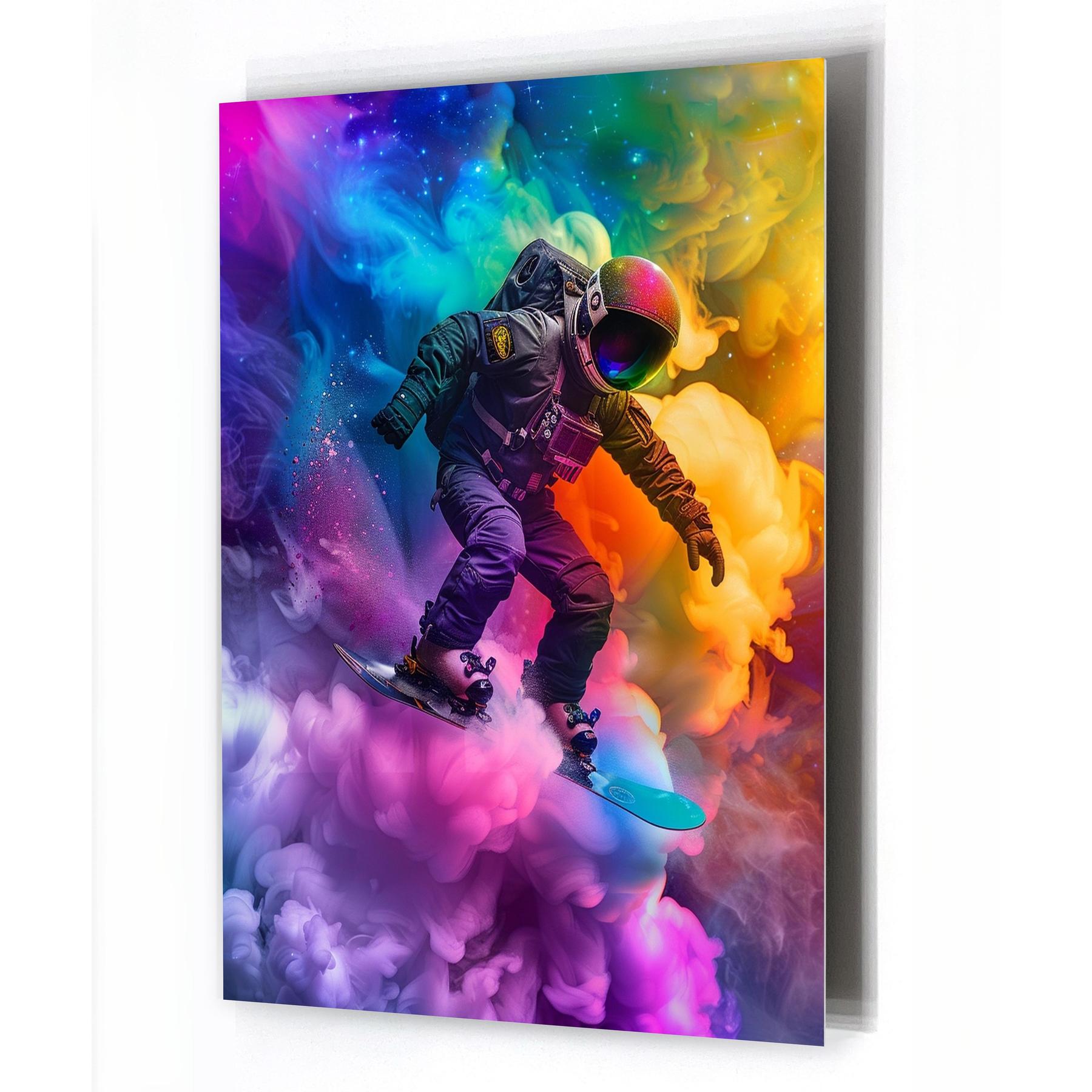 3760367936943 - Acrylglasbild Cosmic Rider by Suzan Valois AI