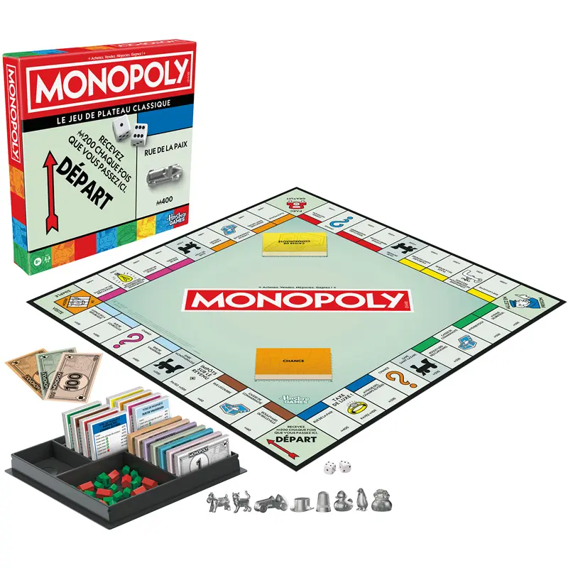 5010996302250 - Klassisches Monopoly Brettspiel Hasbro