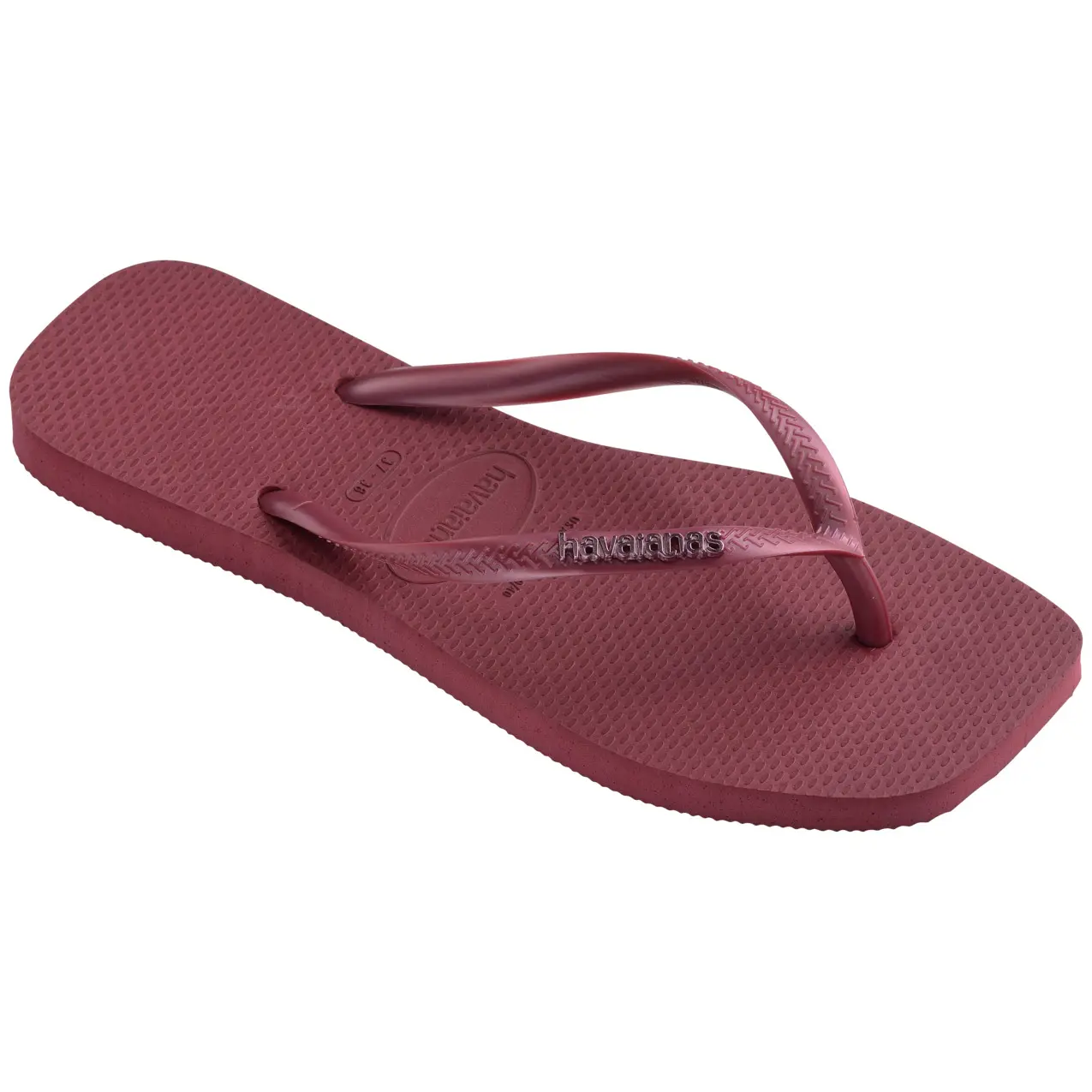 7909989160541 - Flip-Flops für Damen Slim Square Logo Metallic