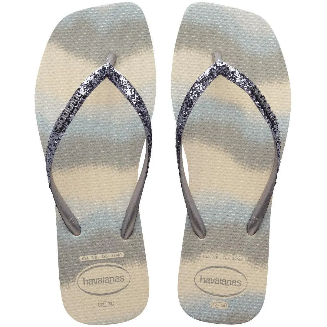 7909989618684 - Einfache glitzernde eckige Party-Sandaletten für Damen Party